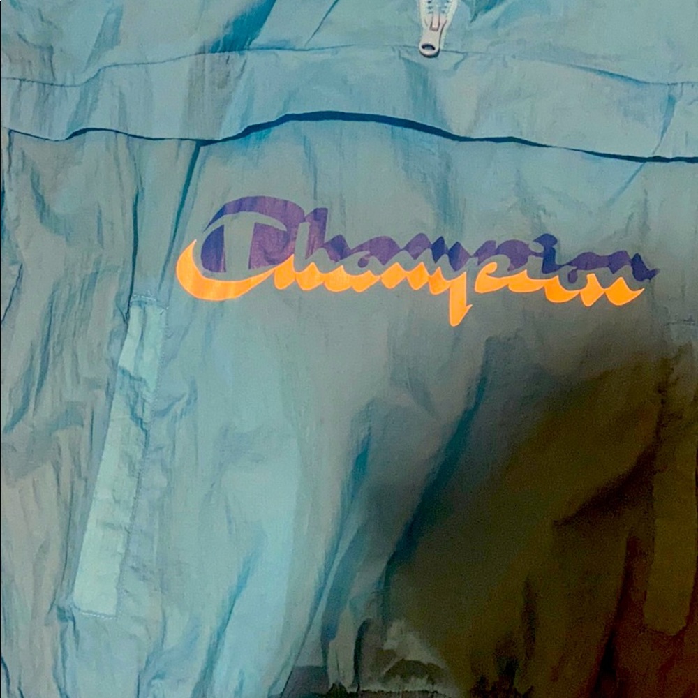 large champion windbreaker. (only worn twice)